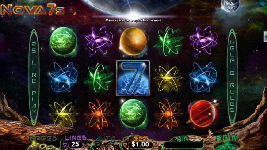 Screenshot of Nova 7's slot from Real Time Gaming