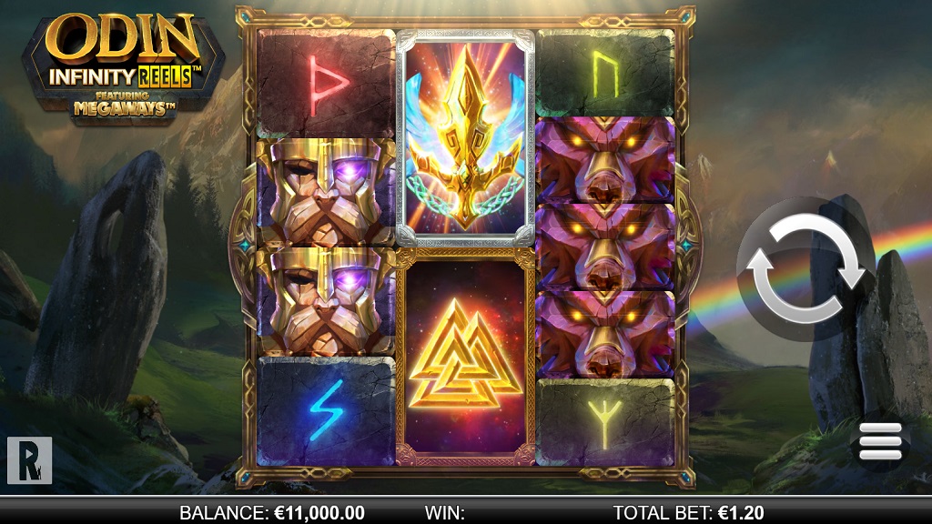 Screenshot of Odin Infinity Reels slot from Yggdrasil Gaming