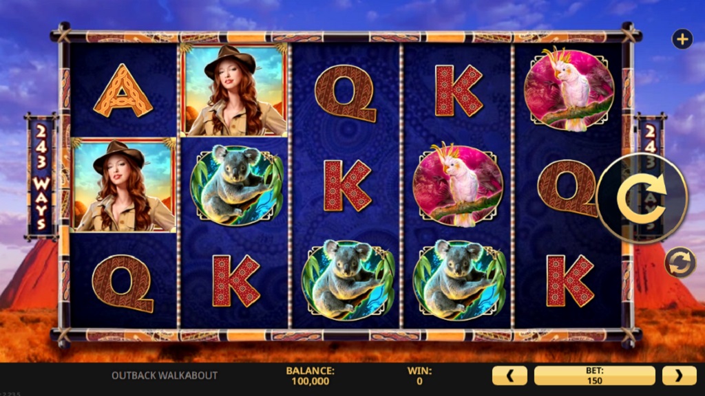 Screenshot of Outback Walkabout slot from High 5