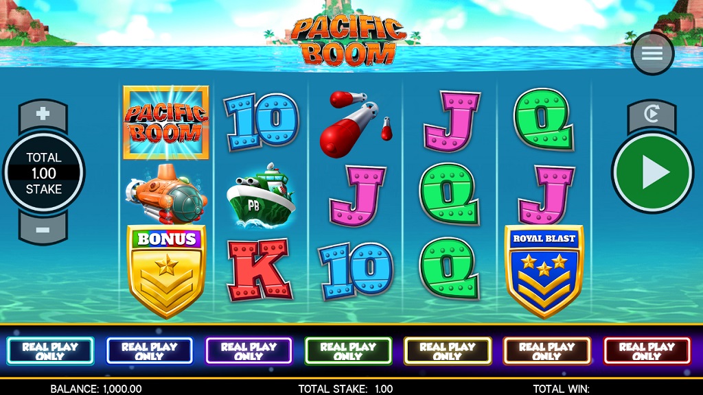 Screenshot of Pacific Boom slot from Core Gaming