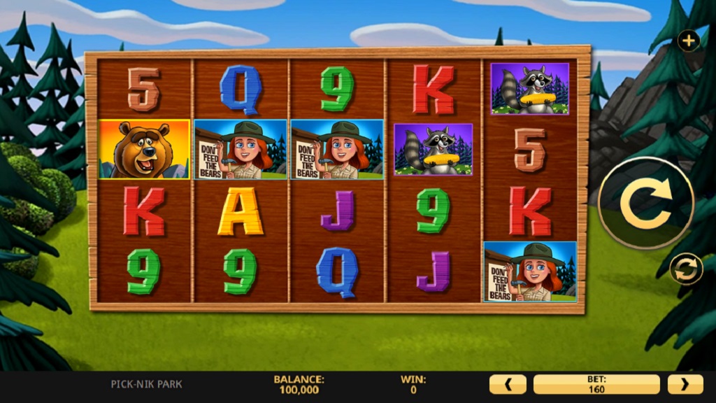 Screenshot of Pick Nik Park slot from High 5