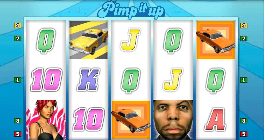Screenshot of Pimp It Up slot from Merkur Gaming