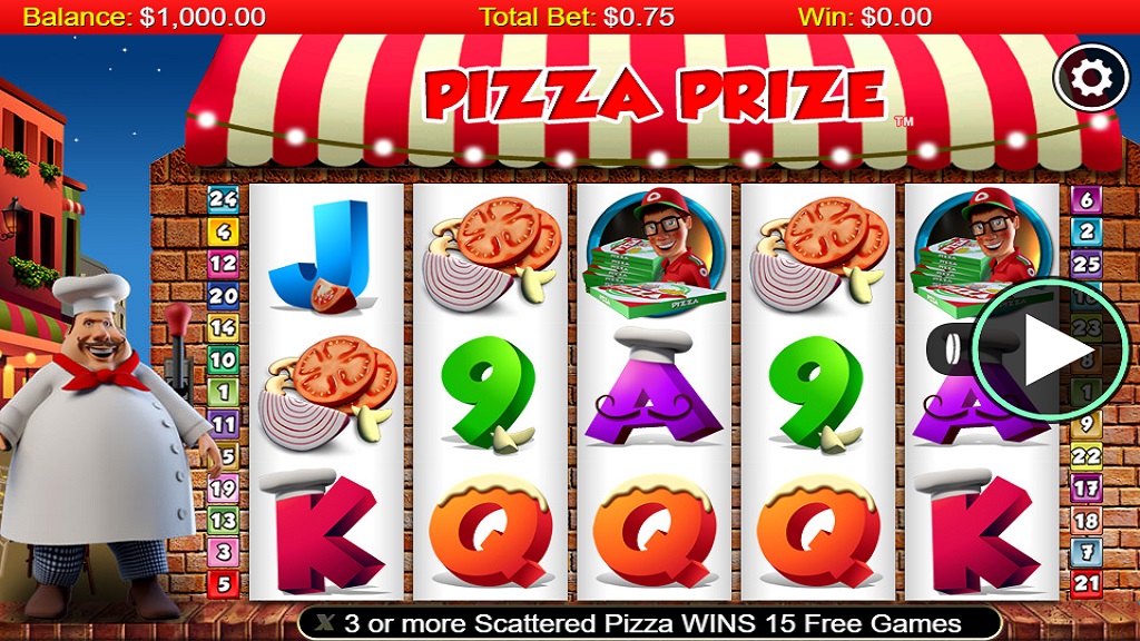 Screenshot of Pizza Prize slot from NextGen Gaming