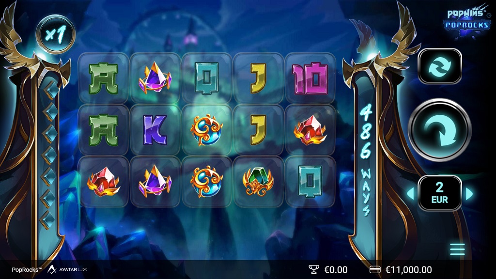 Screenshot of PopRocks slot from Yggdrasil Gaming