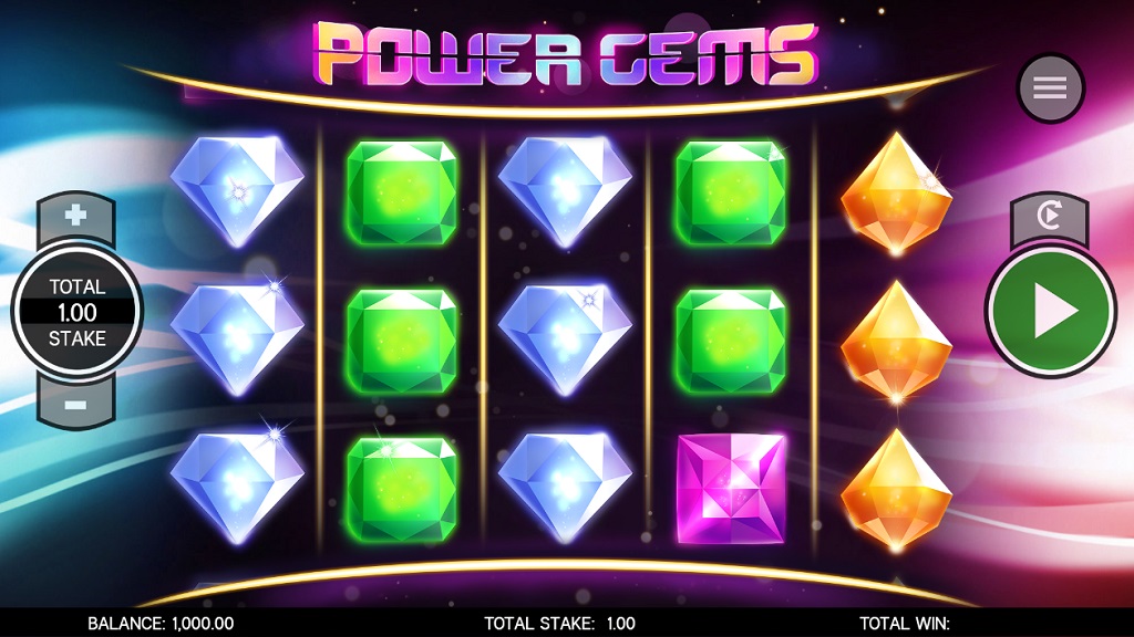 Screenshot of Power Gems slot from Core Gaming