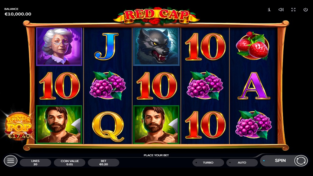 Screenshot of Red Cap slot from Endorphina