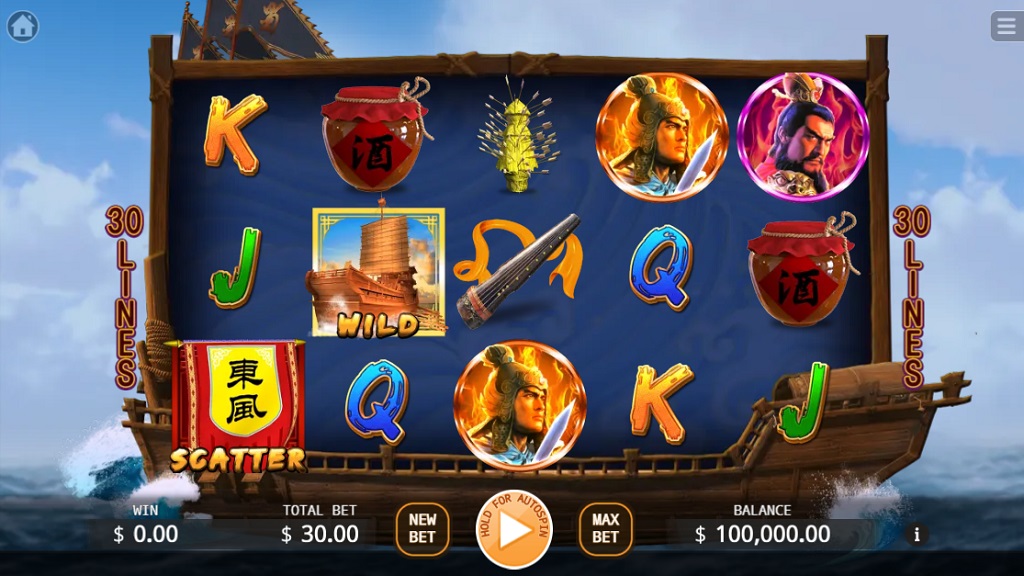 Screenshot of Red Cliff slot from Ka Gaming