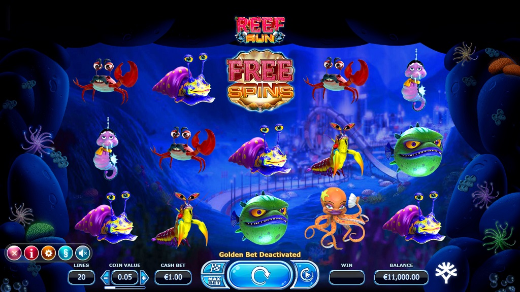 Screenshot of Reef Run slot from Yggdrasil Gaming
