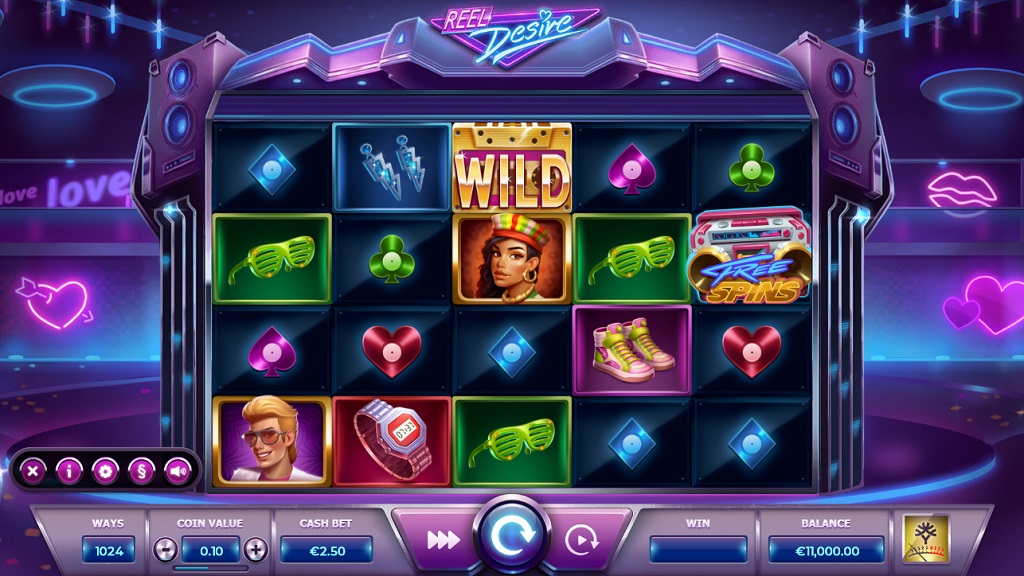 Screenshot of Reel Desire slot from Yggdrasil Gaming