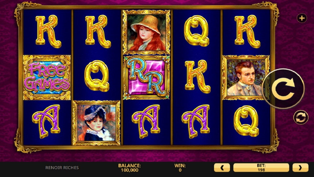 Screenshot of Renoir Riches slot from High 5