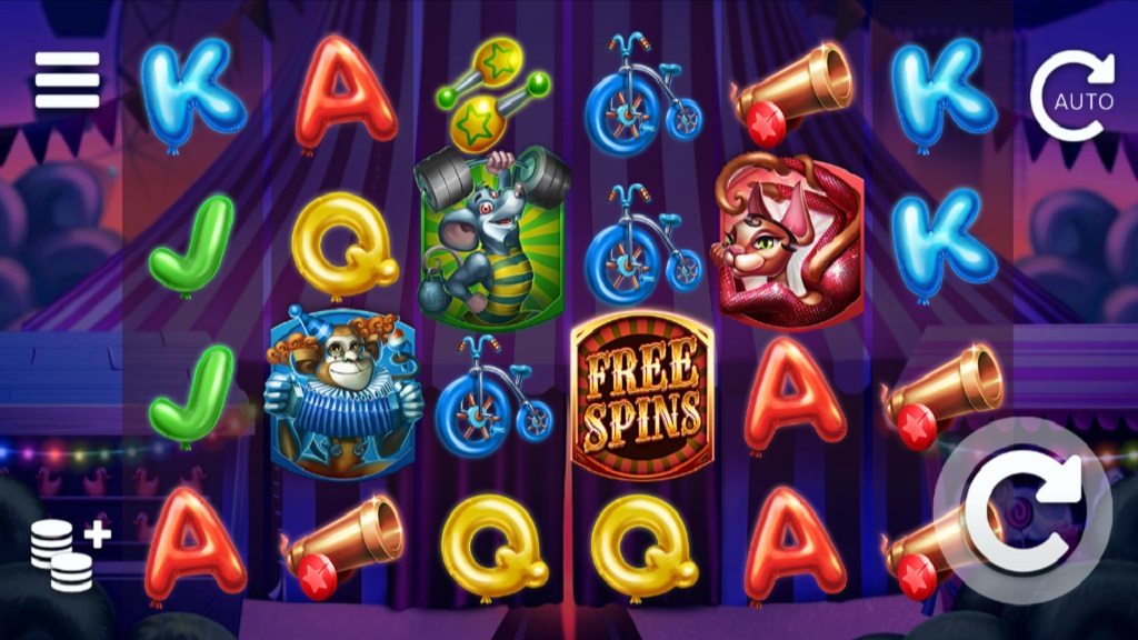 Screenshot of Respin Circus slot from Elk Studios