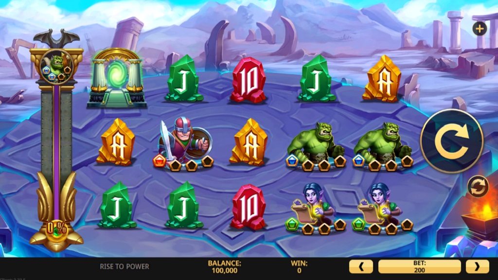 Screenshot of Rise of Power slot from High 5