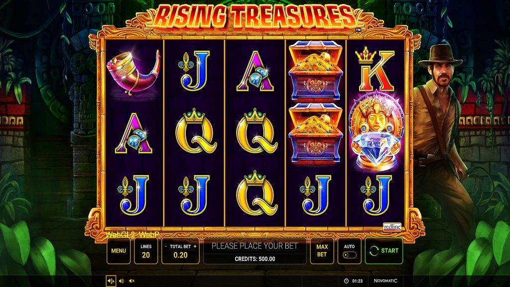 Screenshot of Rising Tiger slot from Green Tube