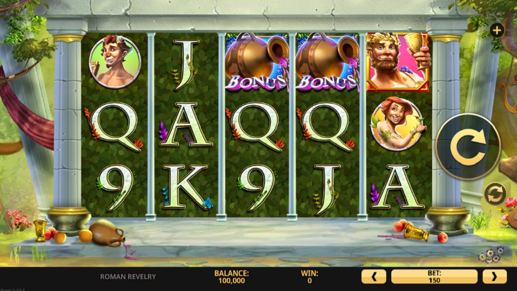 Screenshot of Roman Revelry slot from High 5