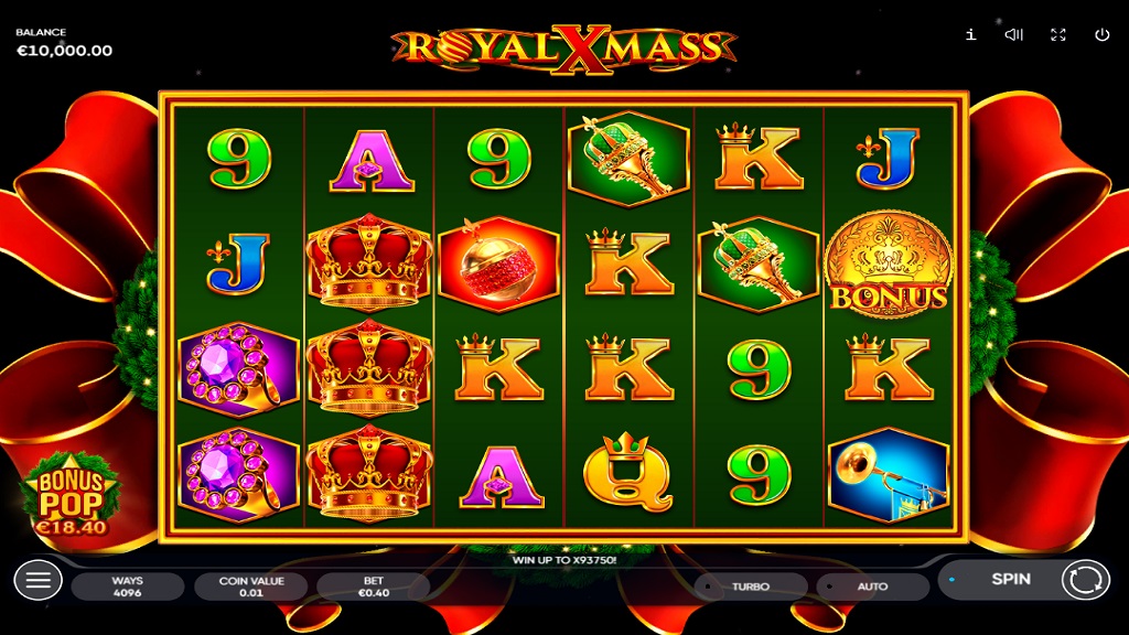 Screenshot of Royal Xmass slot from Endorphina