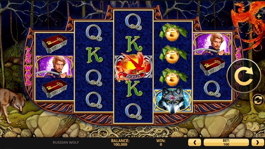 Screenshot of Russian Wolf slot from High 5