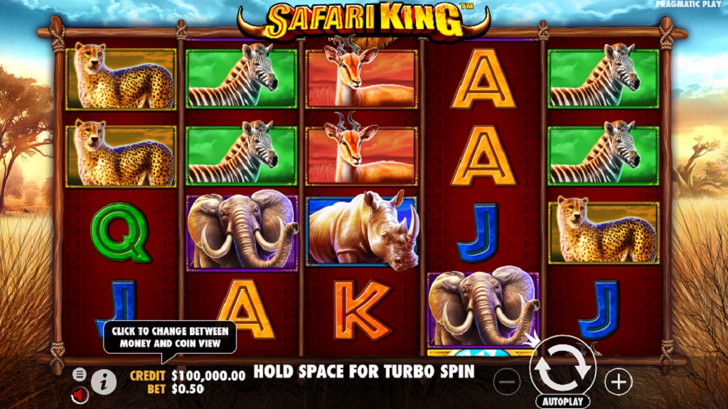 Screenshot of Safari King slot from Pragmatic Play