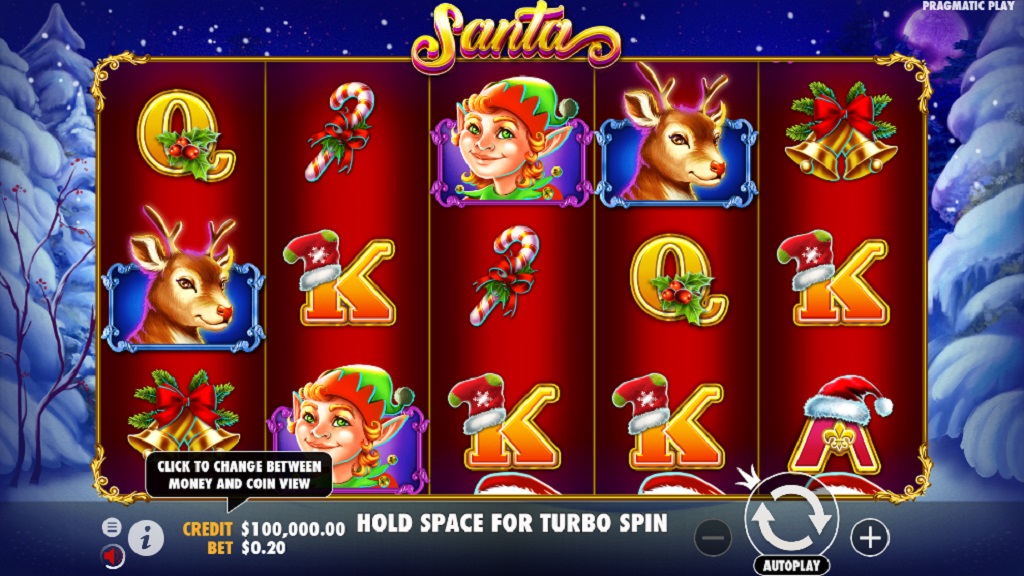 Screenshot of Santa slot from Pragmatic Play