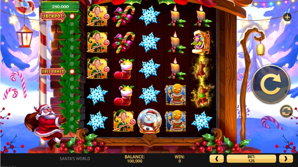 Screenshot of Santa’s World Wild Train slot from High 5