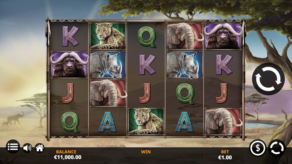 Screenshot of Savanna Roar slot from Yggdrasil Gaming