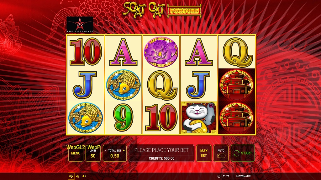 Screenshot of Scat Cat Fortune slot from Green Tube