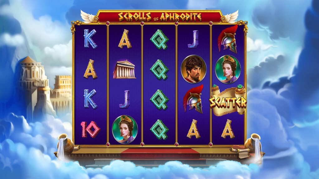 Screenshot of Scrolls of Aphrodite slot from Pariplay