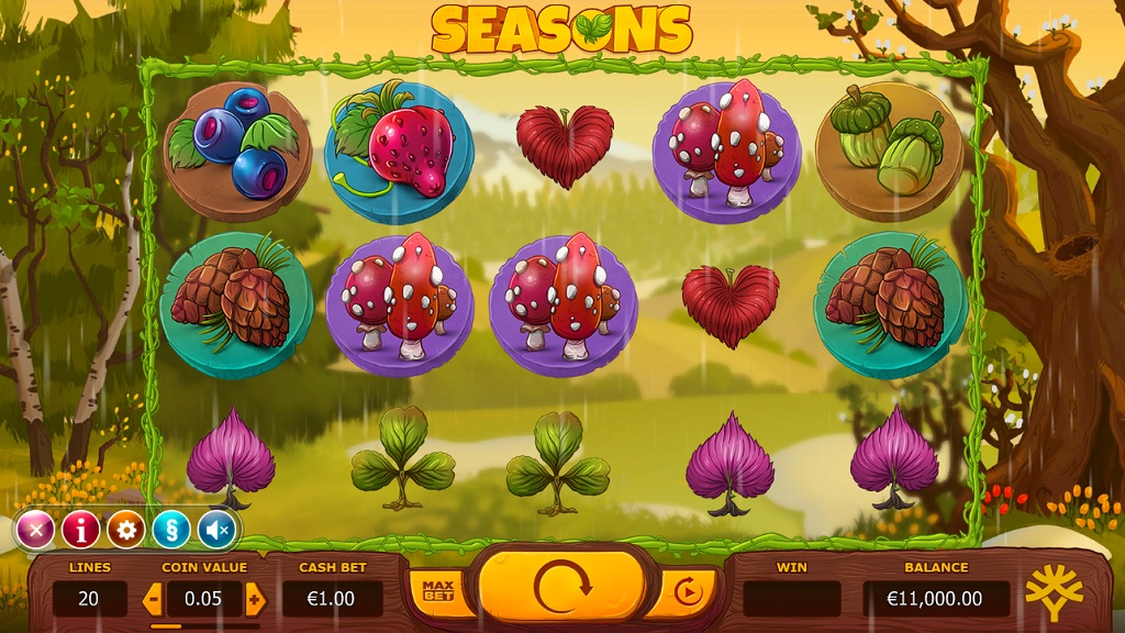 Screenshot of Seasons slot from Yggdrasil Gaming