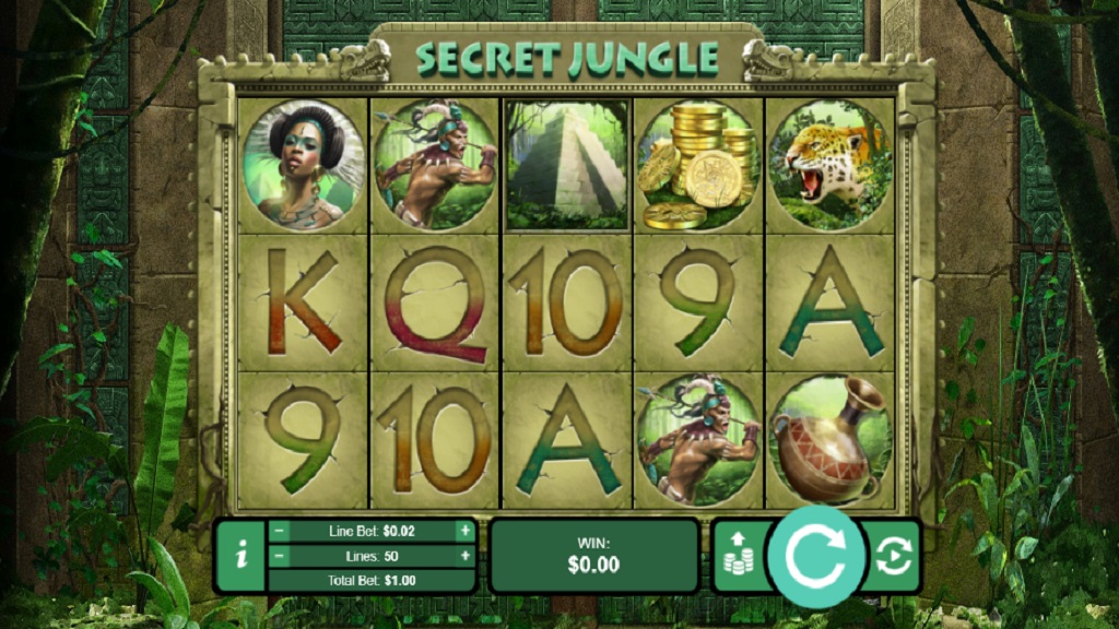 Screenshot of Secret Jungle slot from Real Time Gaming