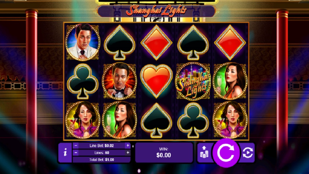 Screenshot of Shanghai Lights slot from Real Time Gaming