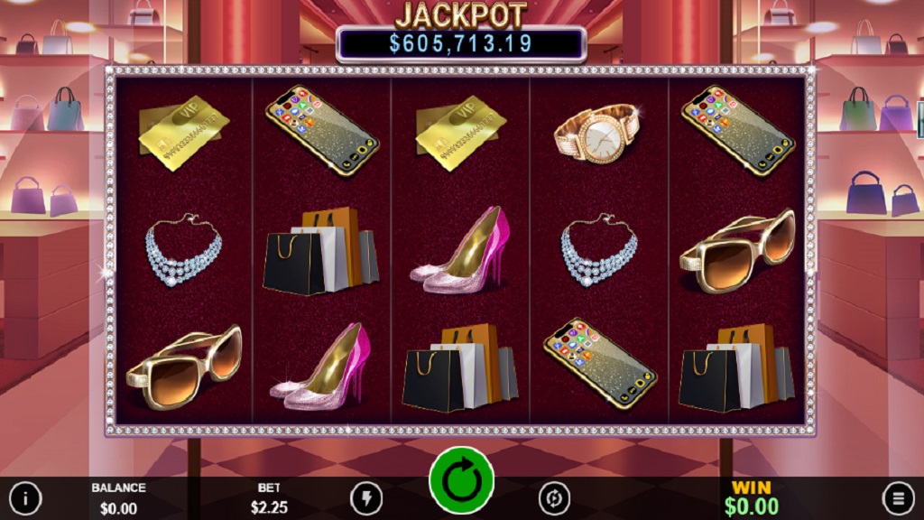 Screenshot of Shopping Spree II slot from Real Time Gaming