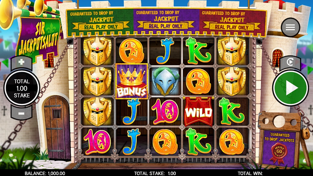 Screenshot of Sir Jackpot Alot slot from Core Gaming