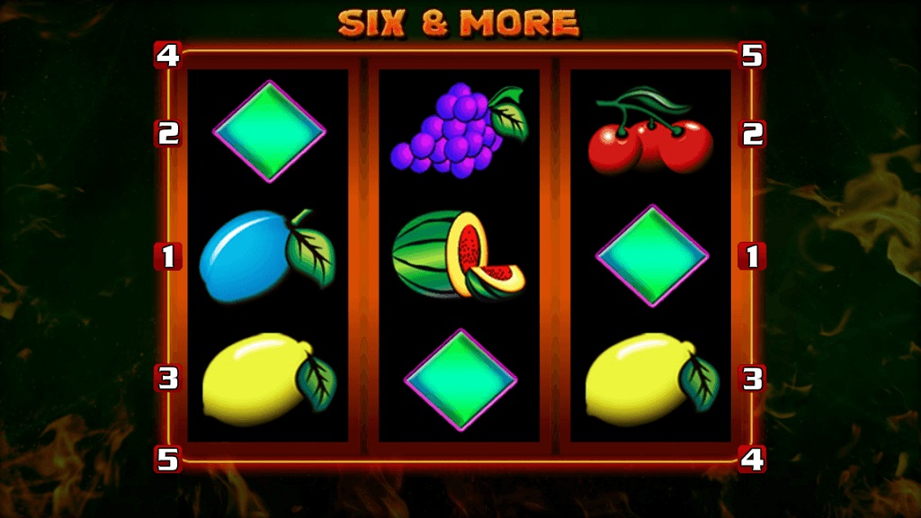 Screenshot of Six and More slot from Merkur Gaming