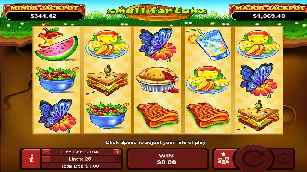 Screenshot of Small Fortune slot from Real Time Gaming