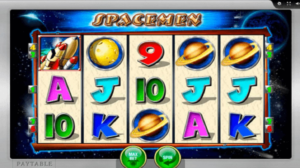 Screenshot of Spacemen 2 slot from Merkur Gaming