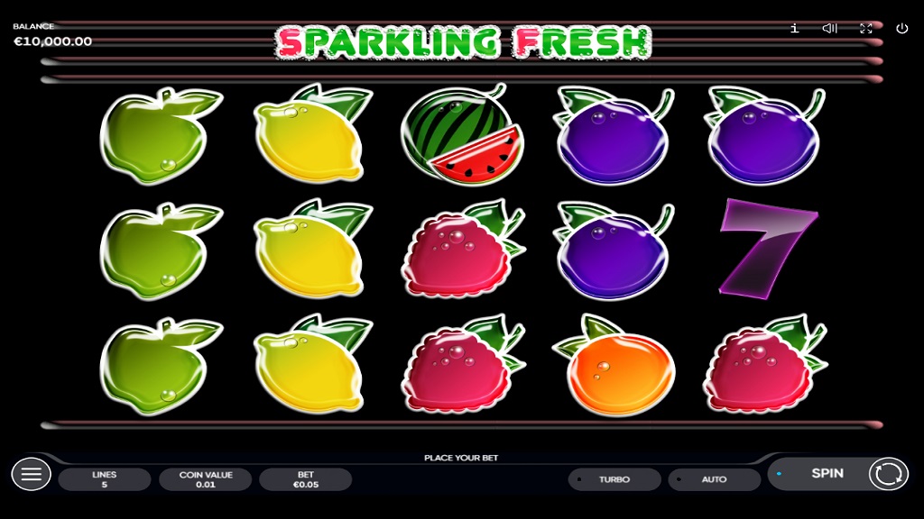 Screenshot of Sparkling Fresh slot from Endorphina