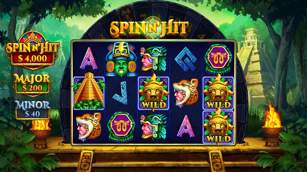 Screenshot of Spin N Hit slot from Pariplay