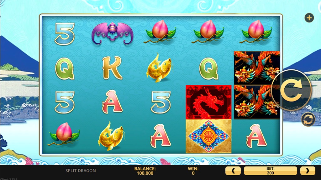 Screenshot of Split Dragon slot from High 5