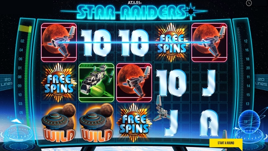 Screenshot of Star Raiders slot from Pariplay