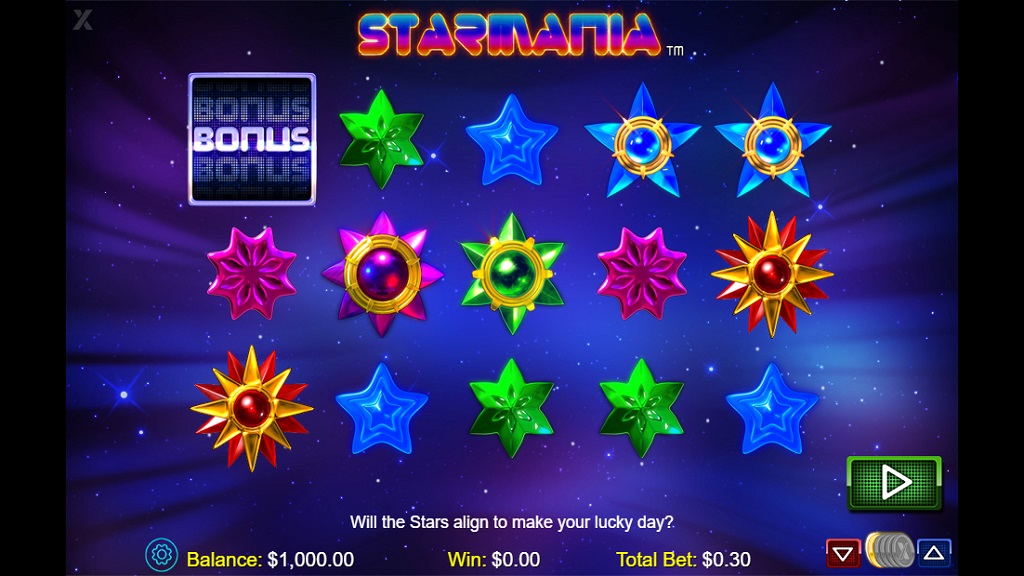 Screenshot of Starmania HD slot from NextGen Gaming