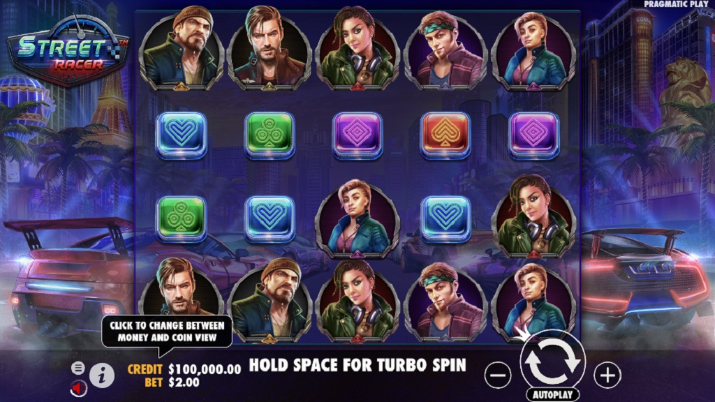 Screenshot of Street Racer slot from Pragmatic Play