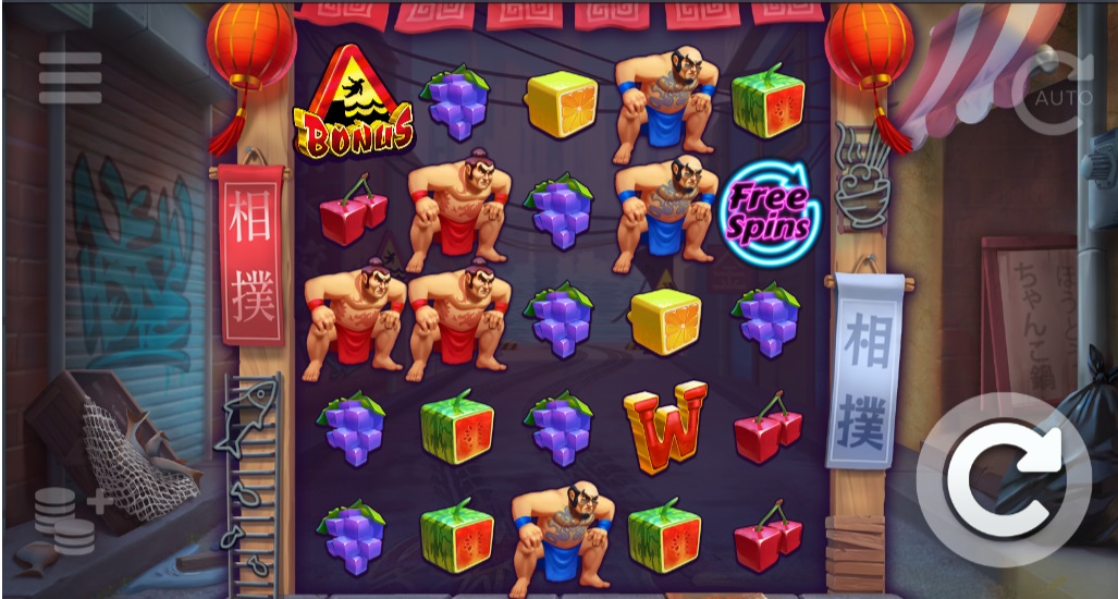 Screenshot of Sumo Sumo slot from Elk Studios