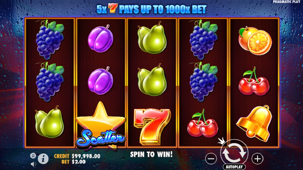 Screenshot of Super 7s slot from Pragmatic Play