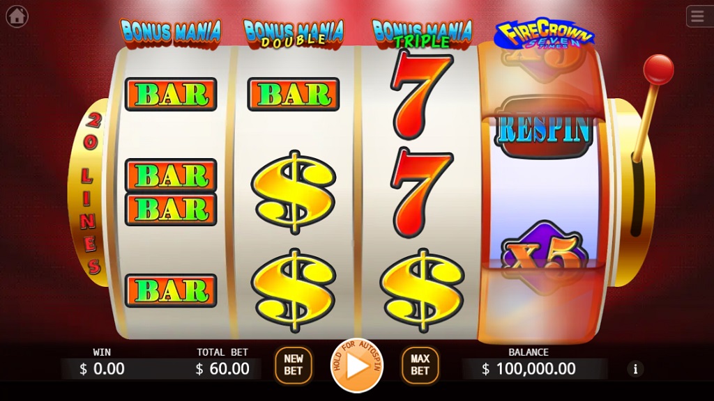 Screenshot of Super Bonus Mania slot from Ka Gaming