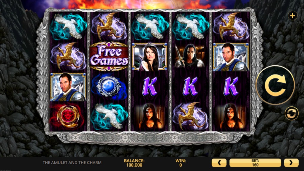 Screenshot of The Amulet and the Charm slot from High 5