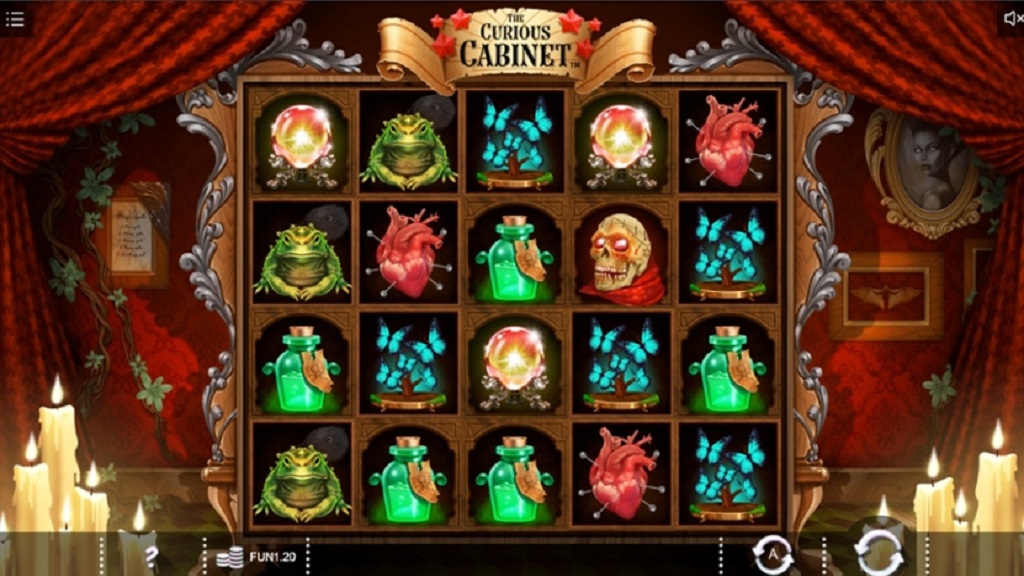 Screenshot of The Curious Cabinet slot from IronDog