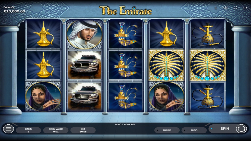 Screenshot of The Emirate slot from Endorphina