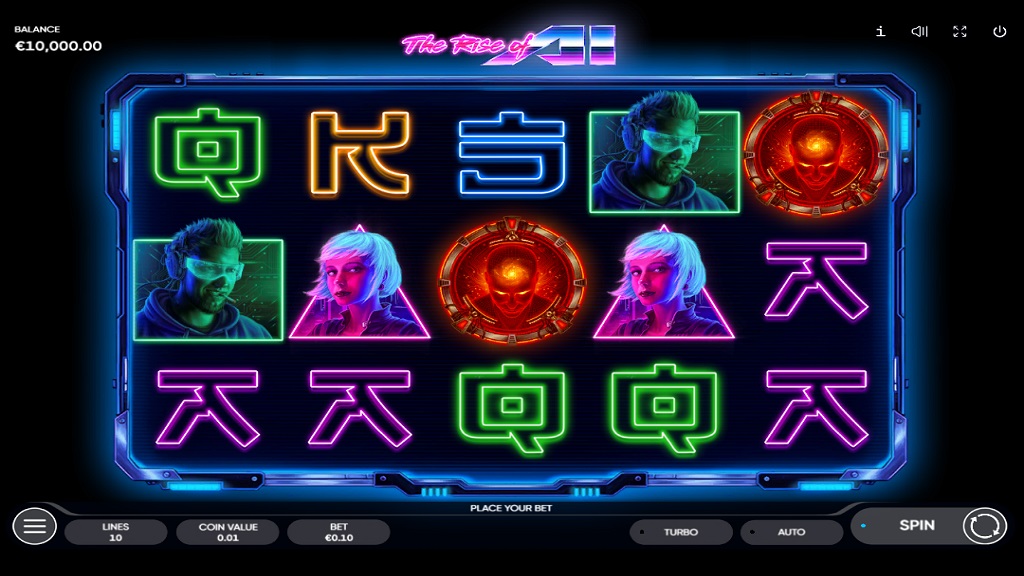 Screenshot of The Rise of AI slot from Endorphina