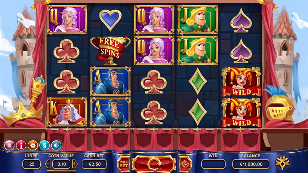 Screenshot of The Royal Family slot from Yggdrasil Gaming