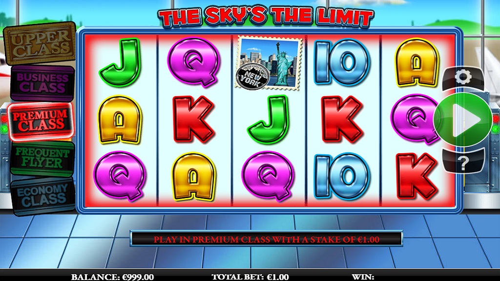 Screenshot of The Sky’s the Limit slot from Core Gaming