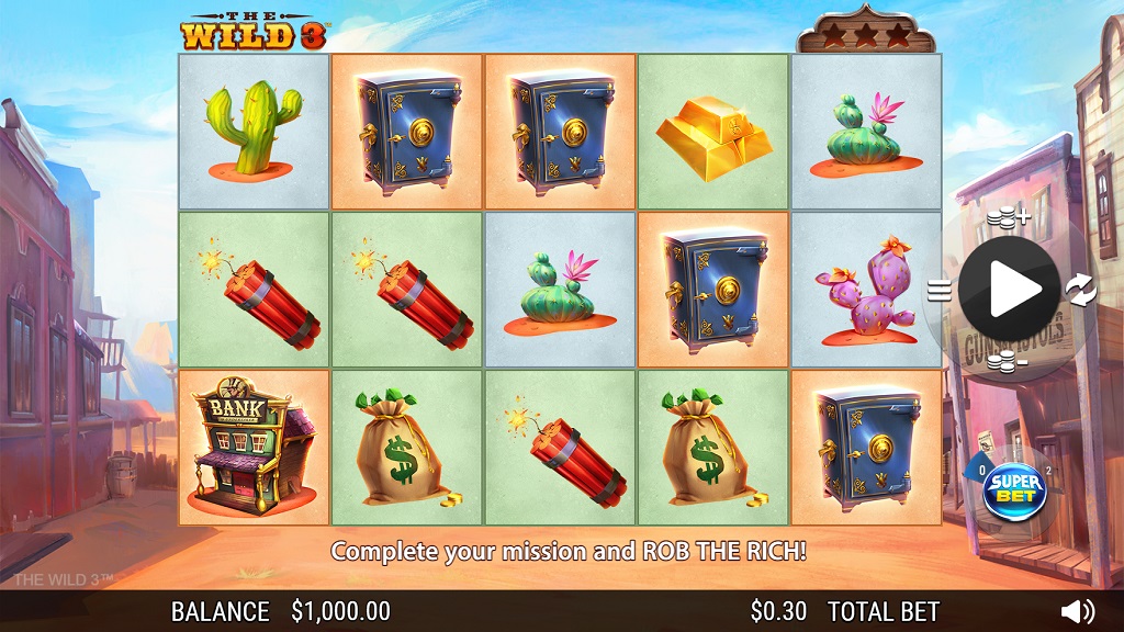 Screenshot of The Wild 3 slot from NextGen Gaming